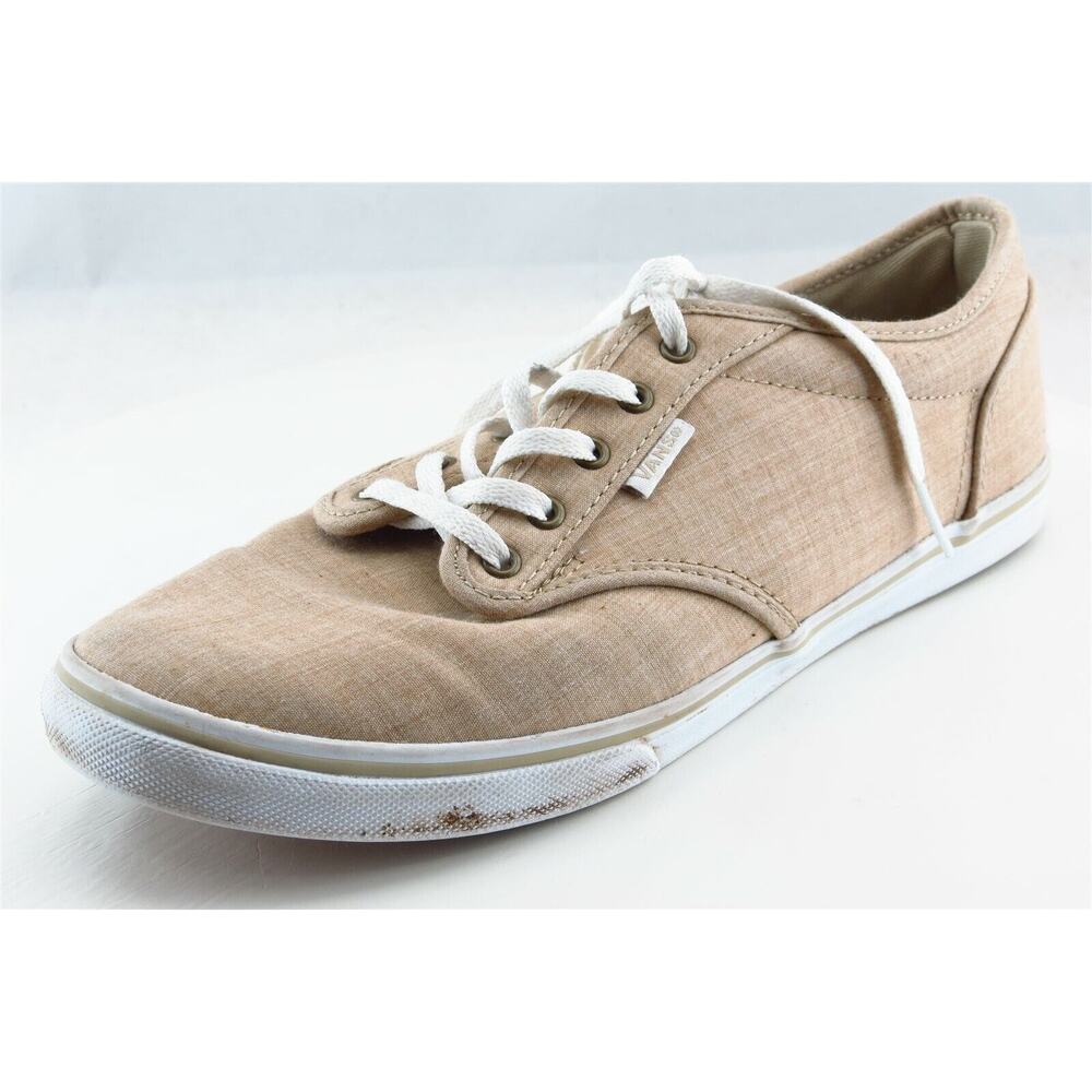 VANS Lace Up Fashion Sneakers Brown Fabric Women‎ Shoes 8.5 M